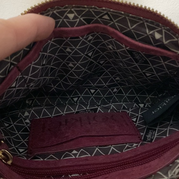 Botkier Burgandy Leather Crossbody, Wristlet Bag - Picture 9 of 10